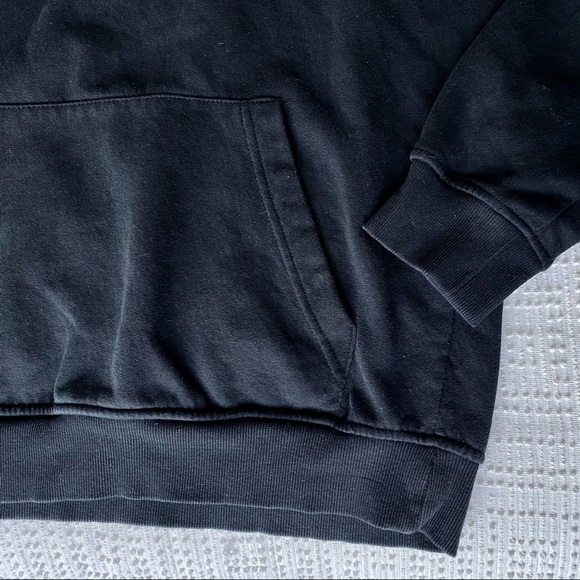 Brave Soul Hooded Pullover Sweatshirt in Black Size M - Picture 5 of 8